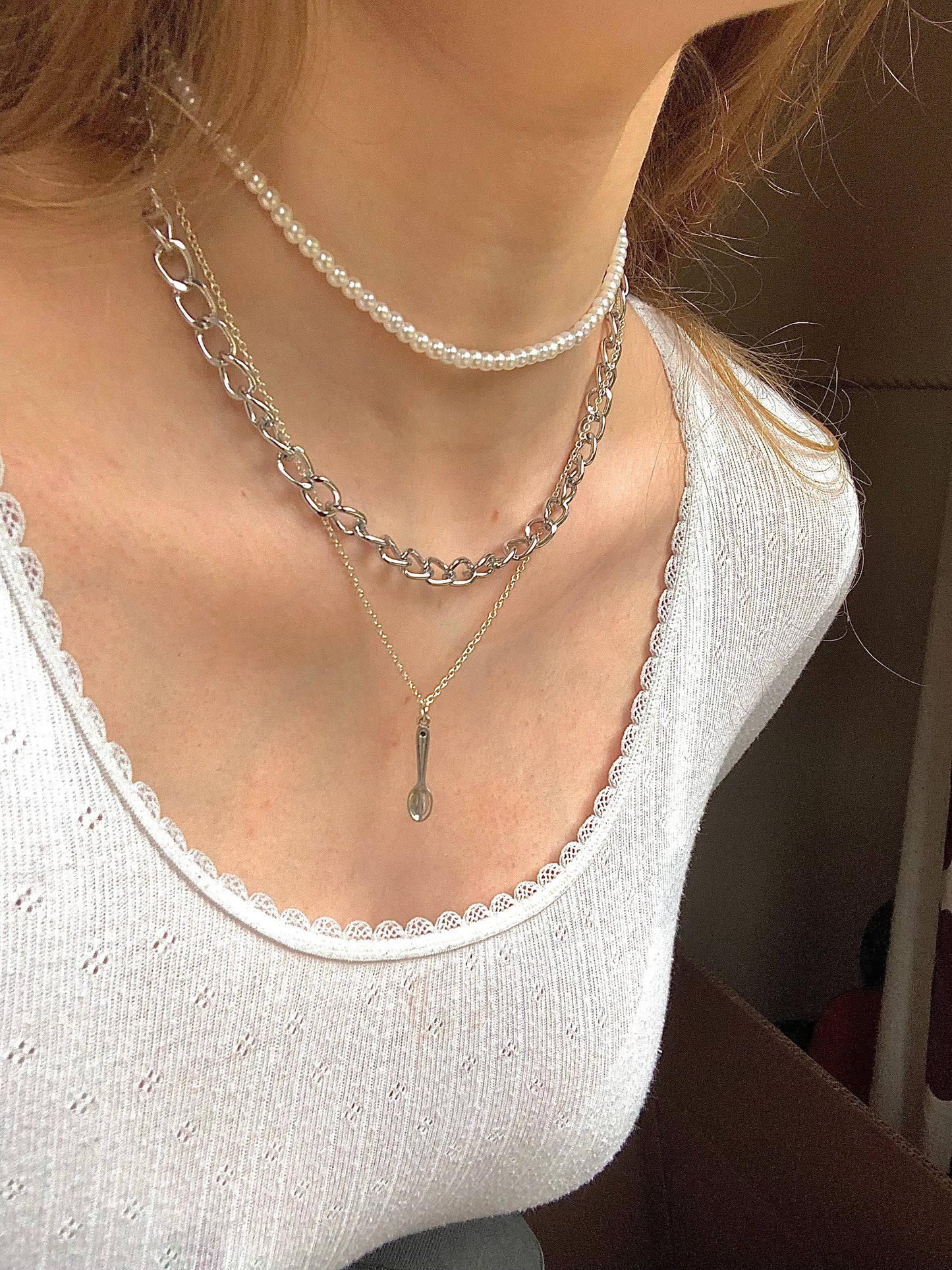 Spoon Charm Necklace