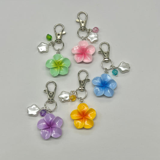 Hibiscus Keychain