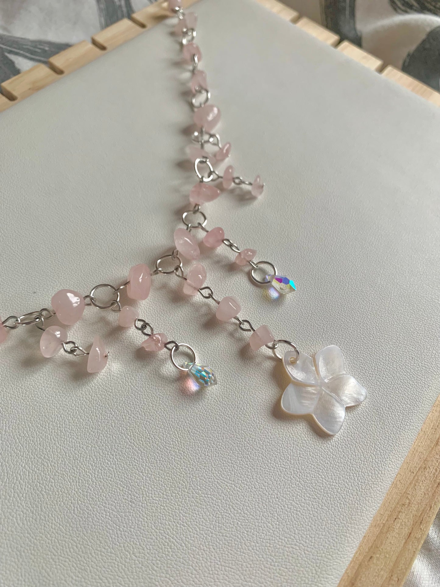 Pink Quartz Necklace