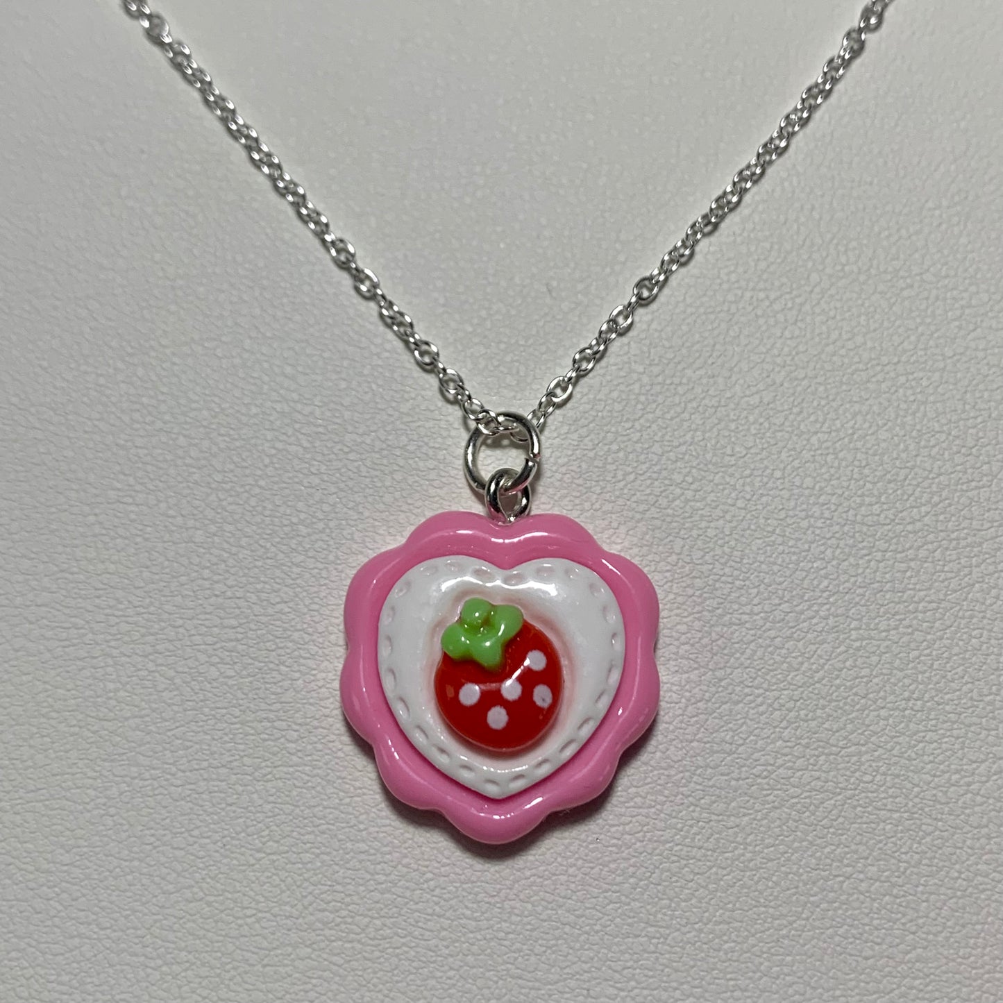 Strawberry Cake Necklace