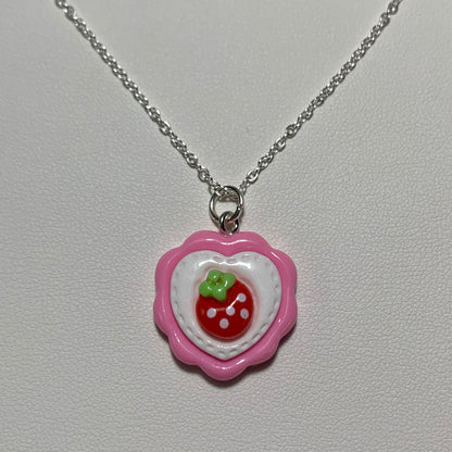 Strawberry Cake Necklace